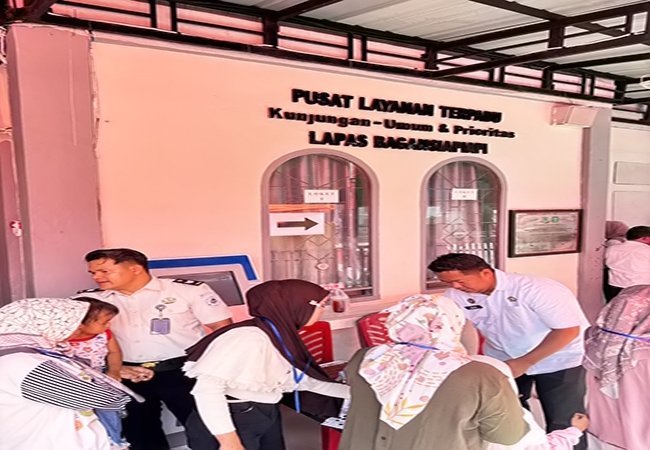 Lapas Bagansiapiapi Layani Kunjungan Lebaran Idul Fitri 1447 H dengan Tertib dan Humanis