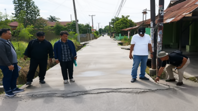 Pembetonan Jalan Marelan III Disorot Publik, Dinas SDABMBK Medan Pastikan Sesuai Spesifikasi